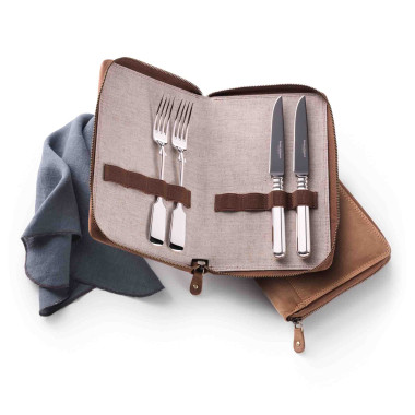         Robbe & Berking Alt-Spaten 925 Grillset "Frozen Black" 4tlg.