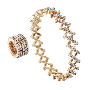         Roségold, Ringe, Serafino Consoli Serafino Multi-Size Ring und Armband