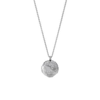         Platin, Halsschmuck, Schmuckwerk Meine Welt Anhänger mit Halskette