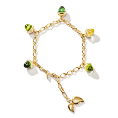         Gelbgold, Armschmuck, Tamara Comolli MIKADO Flamenco Charm Armband 'Rainforest'