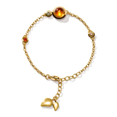         Gelbgold, Armschmuck, Tamara Comolli BOUTON Mini Chain Armband 'Indian Summer' Small/Medium