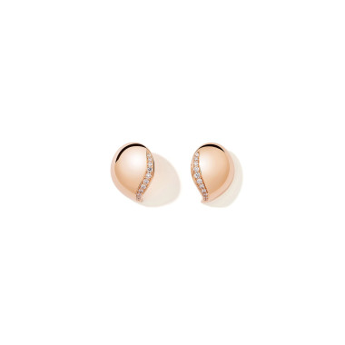         Roségold, Ohrringe, Tamara Comolli SIGNATURE Wave Ohrringe Pavé 