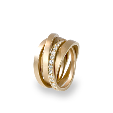         Rotgold, Ringe, Schmuckwerk Saturn Ring