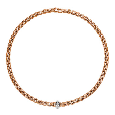         Roségold, Halsschmuck, FOPE Eka Flex'it Collier