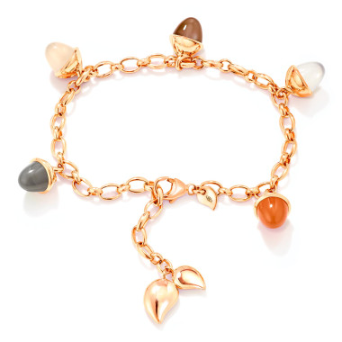         Roségold, Armschmuck, Tamara Comolli MIKADO Flamenco Charm Armband 'Cashmere'