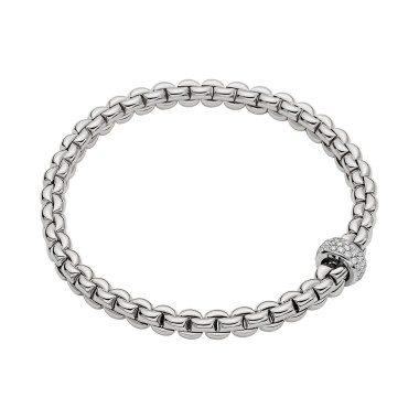         Weißgold, Armschmuck, FOPE Eka Flex'it Armband mit Diamantpavé