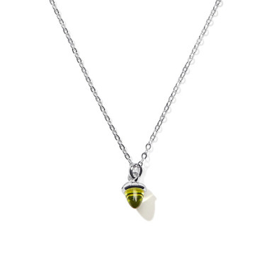         Weißgold, Halsschmuck, Tamara Comolli myMIKADO Halskette mit Peridot