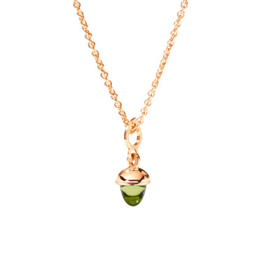        Roségold, Halsschmuck, Tamara Comolli MiniMIKADO Anhänger mit Peridot