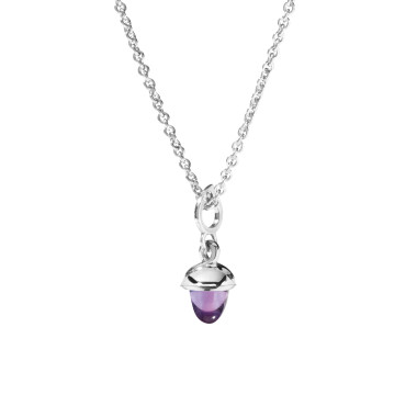         Weißgold, Halsschmuck, Tamara Comolli MiniMIKADO Anhänger mit Amethyst