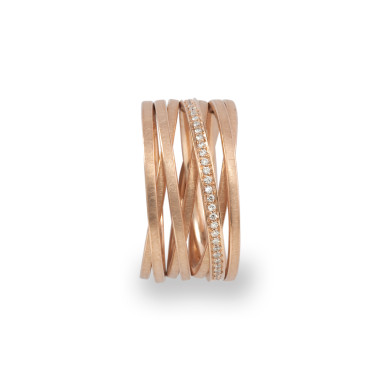         Rotgold, Ringe, Schmuckwerk Saturn Ring
