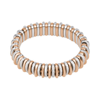         Roségold &amp; Weißgold, Armschmuck, FOPE Panorama Flex'it Armband