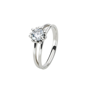         Weißgold, Ringe, Schmuckwerk Edelweiß Ring