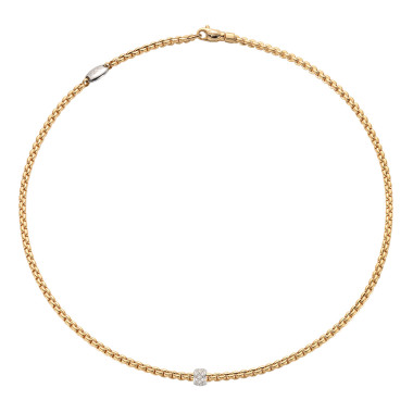         Gelbgold, Halsschmuck, FOPE Eka Flex'it Halskette