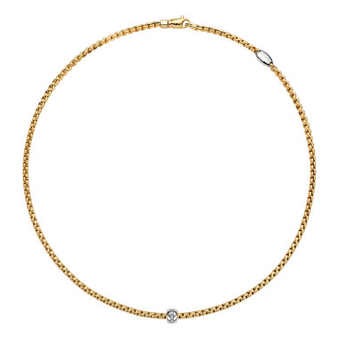         Gelbgold, Halsschmuck, FOPE Eka Tiny Halskette