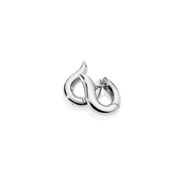        Weißgold, Ohrringe, Tamara Comolli SIGNATURE Hoop Ohrringe Medium