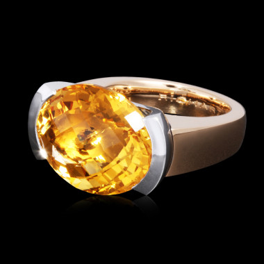         Weißgold, Ringe, Richarzatelier Citrin Ring