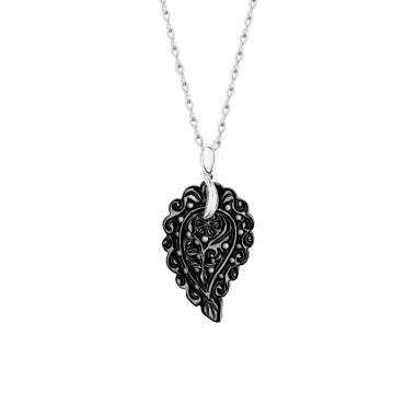         Weißgold, Halsschmuck, Tamara Comolli INDIA Anhänger mit Onyx Small
