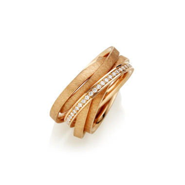         Rotgold, Ringe, Schmuckwerk Saturn Ring