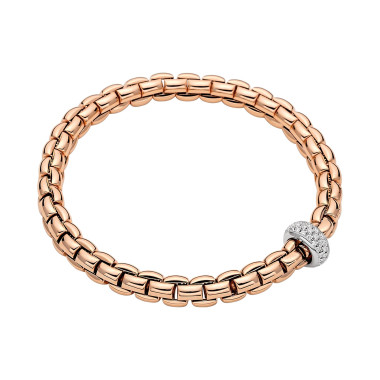         Roségold, Armschmuck, FOPE Eka Flex'it Armband mit Diamantpavé