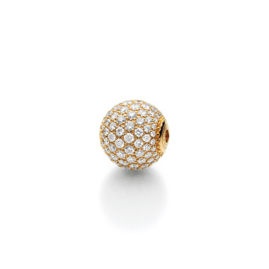         Gelbgold, Halsschmuck, Jörg Heinz Classic Kugelschließe Brillant-Pavé