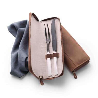         Robbe & Berking Riva 925 Tranchierset "Frozen Black" 2tlg.