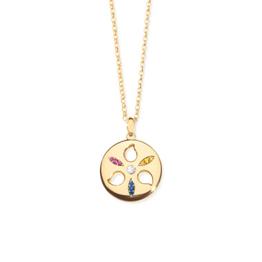         Gelbgold, Halsschmuck, Tamara Comolli SAND DOLLAR Anhänger Large