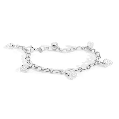         Weißgold, Armschmuck, Tamara Comolli MIKADO Charm Armband mit Diamant-Pavé