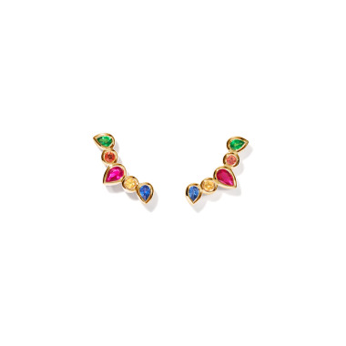         Gelbgold, Ohrringe, Tamara Comolli GYPSY Ohrringe Crawler 'Candy'