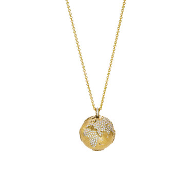         Gelbgold, Halsschmuck, Schmuckwerk Meine Welt Anhänger mit Halskette