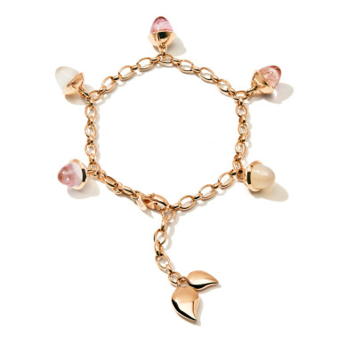         Roségold, Armschmuck, Tamara Comolli MIKADO Flamenco Charm Armband 'Blush'