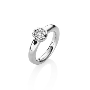         Weißgold, Ringe, Schmuckwerk Alpen Solitärring