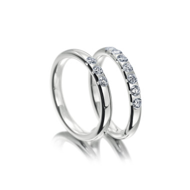        Weißgold, Ringe, Meister Memoireringe