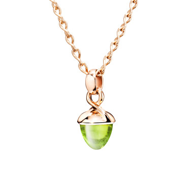         Roségold, Halsschmuck, Tamara Comolli MIKADO Bouquet Anhänger mit Peridot