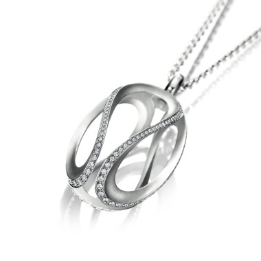         Weißgold, Halsschmuck, Meister Women's Collection Anhänger mit Kette