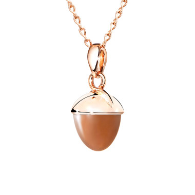         Roségold, Halsschmuck, Tamara Comolli MIKADO Bouquet Anhänger XL mit Mondstein