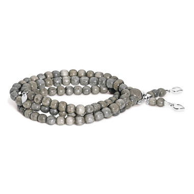         Weißgold, Armschmuck, Tamara Comolli INDIA Armband mit Greywood Medium
