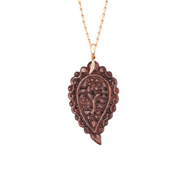         Roségold, Halsschmuck, Tamara Comolli INDIA Anhänger mit Snakewood Large