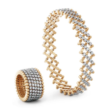         Roségold, Ringe, Serafino Consoli Serafino Multi-Size Ring und Armreif
