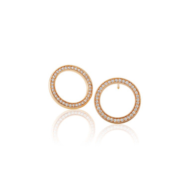         Rotgold, Ohrringe, Schmuckwerk Saturn Ohrstecker
