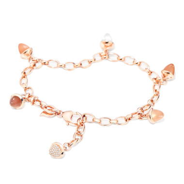         Roségold, Armschmuck, Tamara Comolli MIKADO Charm Armband 'Camel' mit Diamant-Pavé