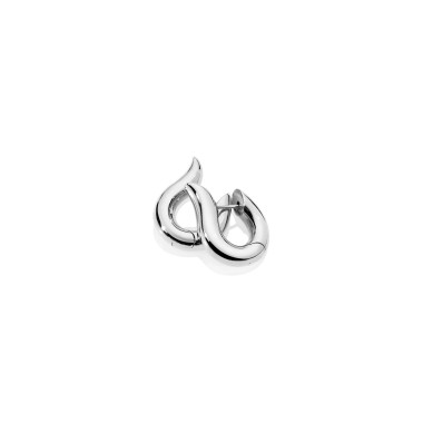         Weißgold, Ohrringe, Tamara Comolli SIGNATURE Hoop Ohrringe Small