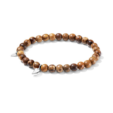         Weißgold, Armschmuck, Tamara Comolli INDIA Drop Armband mit Snakewood Medium