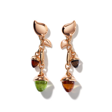         Roségold, Ohrringe, Tamara Comolli MIKADO Ohrringe Dangling 2 Acorns 'Indian Summer'