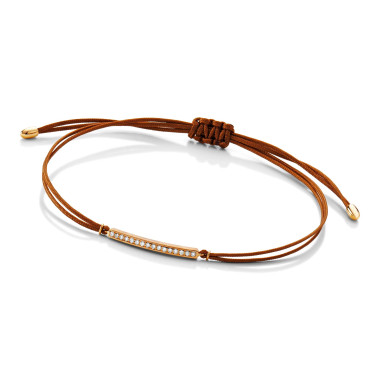        Rotgold, Armschmuck, Schmuckwerk Saturn Textilband