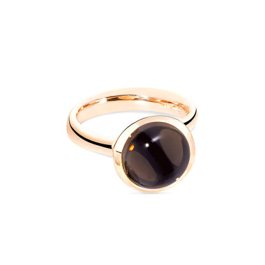         Roségold, Ringe, Tamara Comolli BOUTON Ring Large mit Rauchquarz