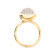 Tamara Comolli BOUTON Ring Large mit Diamant-Pavé - Bild 2