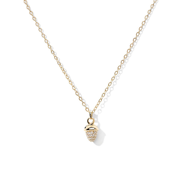         Gelbgold, Halsschmuck, Tamara Comolli myMIKADO Halskette mit Diamant-Pavé
