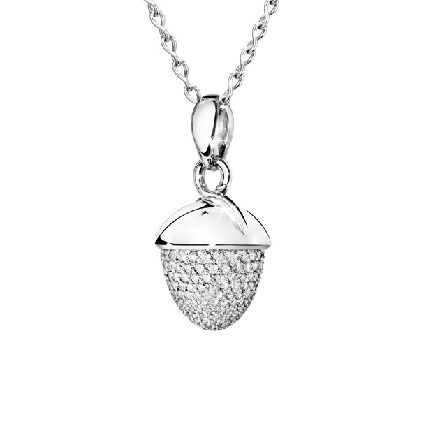         Weißgold, Halsschmuck, Tamara Comolli MIKADO Bouquet Anhänger XL mit Diamant-Pavé