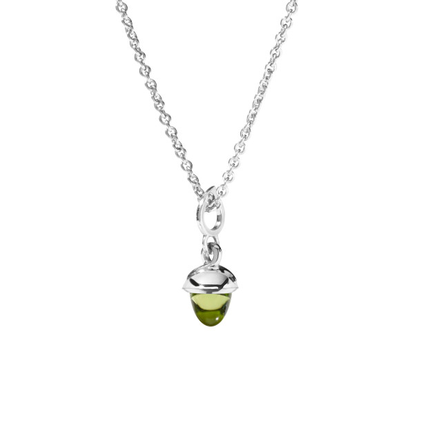        Weißgold, Halsschmuck, Tamara Comolli MiniMIKADO Anhänger mit Peridot